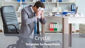  Presentation with fun work - Beautiful PPT theme featuring businessman-having-fun-taking backdrop and a gray colored foreground