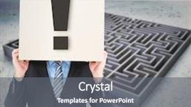  Presentation with maze - Theme having hiding head with a box background and a gray colored foreground