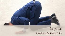  Presentation with sand - Cool new theme with businessman-hiding-his-head backdrop and a lemonade colored foreground