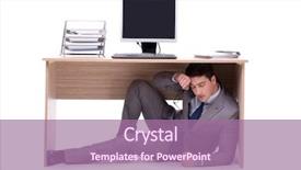  Presentation with businessman loses - Beautiful PPT layouts featuring businessman hiding in the ofice backdrop and a  colored foreground