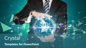  Presentation with christian holy communion concept bible - Slide deck consisting of businessman-holdig-business-icons-concept background and a ocean colored foreground