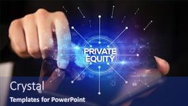  Presentation with equity - Audience pleasing presentation design consisting of businessman-holding-a-foldable-smartphone backdrop and a navy blue colored foreground