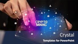  Presentation with new technology - Presentation having businessman-holding-a-foldable-smartphone background and a ocean colored foreground