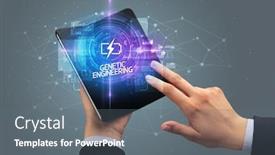  Presentation with automation - Slide deck with businessman-holding-a-foldable-smartphone background and a gray colored foreground