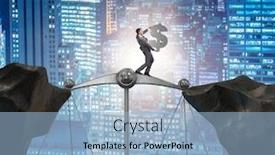  Presentation with dollar sign - Amazing PPT theme having holding dollar sign in justice backdrop and a light blue colored foreground