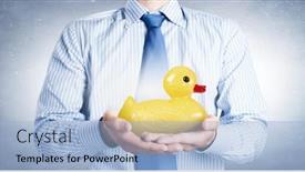  Presentation with hands holding - PPT layouts having businessman-holding-in-hands-yellow background and a light blue colored foreground