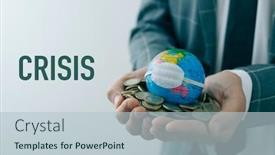  Presentation with hands holding - PPT theme consisting of businessman-holding-in-his-hands background and a light blue colored foreground