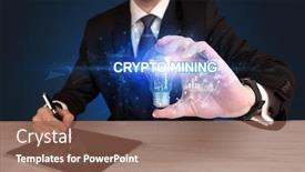  Presentation with mining - Cool new slides with businessman-holding-light-bulb backdrop and a violet colored foreground