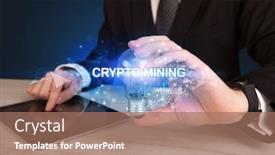  Presentation with mining - PPT layouts having businessman-holding-light-bulb background and a coral colored foreground