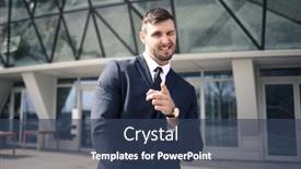  Presentation with positive attitude - Beautiful PPT layouts featuring businessman-in-a-positive-attitude backdrop and a ocean colored foreground