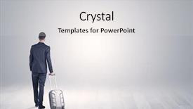  Presentation with spa white orchids black - Presentation theme featuring businessman in a white boundless background and a  colored foreground