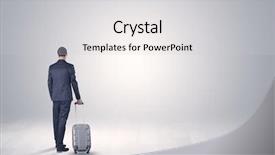  Presentation with spa white orchids black - Slides having businessman in a white boundless background and a  colored foreground