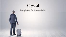  Presentation with spa white orchids black - Colorful slides enhanced with businessman in a white boundless backdrop and a light gray colored foreground