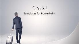  Presentation with spa white orchids black - Slides having businessman in a white boundless background and a  colored foreground