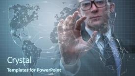  Presentation with transportation - Colorful PPT layouts enhanced with businessman in air transportation concept backdrop and a ocean colored foreground