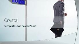  Presentation with brexit - PPT layouts consisting of businessman-in-brexit-concept-uk background and a sky blue colored foreground