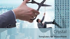  Presentation with risk - Cool new presentation with businessman-in-business-risk-concept backdrop and a light blue colored foreground