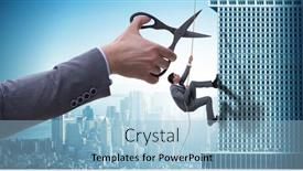  Presentation with risk - Audience pleasing slides consisting of businessman in business risk concept backdrop and a light blue colored foreground