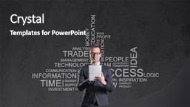  Presentation with success business - Audience pleasing PPT layouts consisting of businessman in business success investment backdrop and a  colored foreground