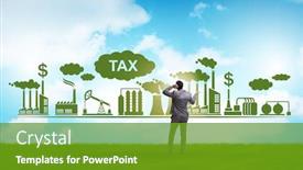  Presentation with carbon - Amazing slide set having businessman-in-carbon-tax-concept backdrop and a tawny brown colored foreground