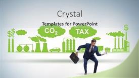  Presentation with carbon - Audience pleasing slide deck consisting of businessman-in-carbon-tax-concept backdrop and a lemonade colored foreground