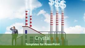  Presentation with carbon - Audience pleasing PPT theme consisting of businessman-in-carbon-tax-concept backdrop and a tawny brown colored foreground