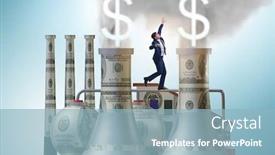  Presentation with carbon - Presentation consisting of businessman-in-carbon-tax-concept background and a light blue colored foreground