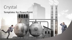  Presentation with carbon - Presentation theme with businessman-in-carbon-tax-concept background and a white colored foreground