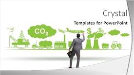  Presentation with carbon - Audience pleasing presentation consisting of businessman-in-carbon-tax-concept backdrop and a white colored foreground