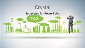  Presentation with carbon - Cool new presentation theme with businessman-in-carbon-tax-concept backdrop and a lemonade colored foreground