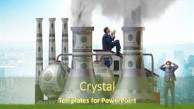  Presentation with carbon - Presentation design with businessman-in-carbon-tax-concept background and a tawny brown colored foreground