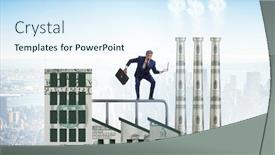  Presentation with carbon - Colorful presentation theme enhanced with businessman-in-carbon-tax-concept backdrop and a sky blue colored foreground