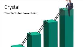  Presentation with career growth - Presentation consisting of businessman in career growth background and a white colored foreground