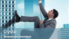  Presentation with challenge - Presentation featuring businessman-in-challenge-concept-climbing background and a teal colored foreground