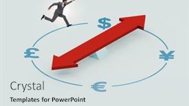  Presentation with trading - Theme consisting of businessman-in-currency-trading-concept background and a sky blue colored foreground