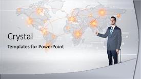  Presentation with dark - Amazing PPT layouts having businessman in dark suit hitchhike backdrop and a  colored foreground