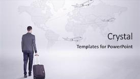  Presentation with planning - Cool new PPT layouts with businessman in dark suit planning backdrop and a sky blue colored foreground