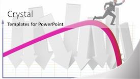  Presentation with economic - Cool new presentation with businessman-in-economic-crisis-concept backdrop and a white colored foreground