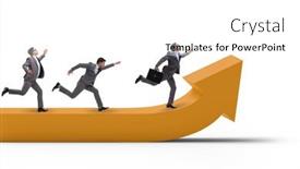  Presentation with economic - Amazing presentation theme having businessman-in-economic-growth-concept backdrop and a white colored foreground