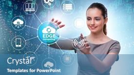  Presentation with fog computing - Slide deck consisting of businessman-in-edge-and-fog background and a teal colored foreground