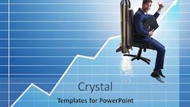  Presentation with growth - PPT layouts featuring businessman-in-financial-growth-concept background and a light blue colored foreground