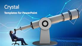  Presentation with financial planning - Slides with businessman in financial planning business background and a  colored foreground