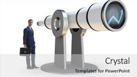  Presentation with financial planning - Amazing theme having businessman in financial planning business backdrop and a  colored foreground