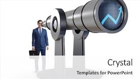  Presentation with financial planning - Amazing slide deck having businessman in financial planning business backdrop and a  colored foreground