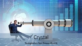  Presentation with financial planning - Colorful PPT layouts enhanced with businessman in financial planning business backdrop and a  colored foreground