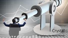  Presentation with financial planning - Audience pleasing theme consisting of businessman in financial planning business backdrop and a  colored foreground