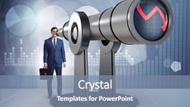  Presentation with financial planning - Audience pleasing presentation theme consisting of businessman in financial planning business backdrop and a  colored foreground