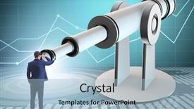  Presentation with financial planning - Colorful presentation design enhanced with businessman in financial planning business backdrop and a  colored foreground