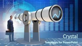  Presentation with financial planning - Slides having businessman in financial planning business background and a  colored foreground