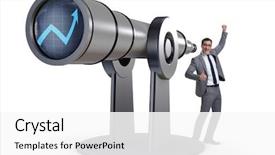  Presentation with financial planning - Beautiful PPT theme featuring businessman in financial planning business backdrop and a  colored foreground